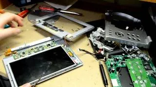 Taking Apart a Portable DVD Player and Screen