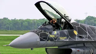 F-16 Viper Pilot Aimee "Rebel" Fiedler Demo - McGuire AFB Airshow 2023