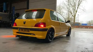 Peugeot 106 GTi K20 swap | Peugonda LAUNCH & SOUND!