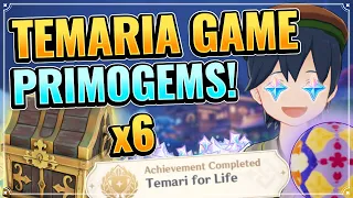 ALL Temaria Game Locations DETAILED GUIDE (2 ACHIEVEMENTS & 90 PRIMOGEMS!) Genshin Impact Inazuma