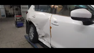 Repair after a side impact Mazda CX5.