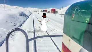 Hitting Snowman While Driving Train in Quetta, Balochistan | Pakistan Railways