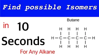 Find Possibly isomers in 10 seconds || super Trick