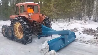 Belarus mtz 50 1967 snow control in spring Finland