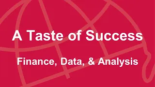 Taste of Success: Finance, Data, & Analysis