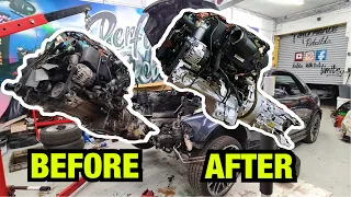 REBUILDING A BLOWN BMW E46 M3 ENGINE (ASMR)