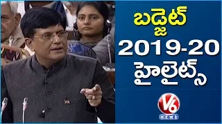 Budget 2019 Highlights | Piyush Goyal's Interim Budget 2019 Key Points | Parliament Sessions | V6