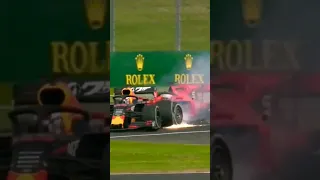 F1 Redbull Verstappen vs Vettel crash batida #shorts #f1