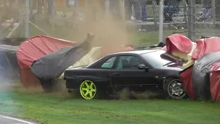 R34 Drift Crash - Castle Combe - Forge Action Day 2018