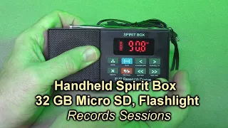 PARANORMIC Handheld Spirit Box with 32 GB Micro SD, Flashlight Scans FM & AM Records Sessions REVIEW