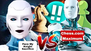 STOCKFISH SACRIFICES HIS KNIGHT IN THE OPENING AGAINST CHESS COM MAXIMUM ENGINE