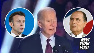 Biden confuses French President Emmanuel Macron with ex-leader Mitterrand, who died in 1996