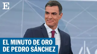 DEBATE 23J | El minuto de oro de Pedro Sánchez en el cara a cara con Feijóo | EL PAÍS