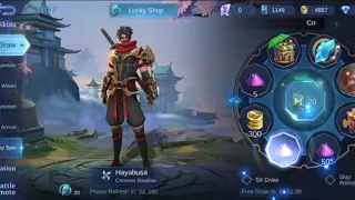 moonton salamat sa lucky spin mo nakauha ko si hayabusa😊