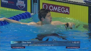 Men's 100 Breaststroke Heat 10 - 2021 U.S. OLYMPIC TEAM TRIALS WAVE I