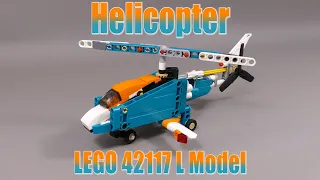 Helicopter - Lego Technic 42117 L Model with Free Instructions #grohl666 #helicopter #technic #42117