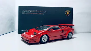 AUTOart Lamborghini Countach 25th Anniversary Edition Red 1:18 Scale (Unboxing)