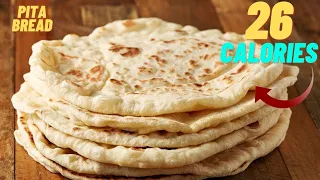 26 CALORIE PITA BREAD RECIPE- Low calorie bread recipe