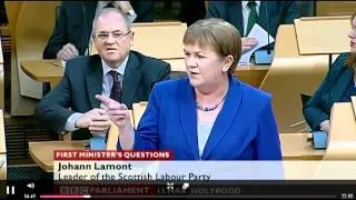 First Ministers Questions - 15 March 2012 - Salmond : Lamont