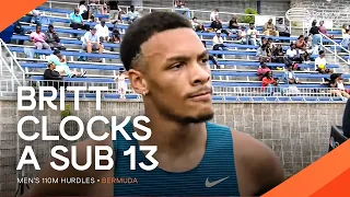 Britt rules the 110m hurdles in Bermuda | Continental Tour Gold 2023