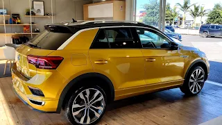 2018 - 2022 Volkswagen T-Roc R-Line 2.0TSi 4Motion In Turmeric Yellow with Black Roof Walkaround 4K