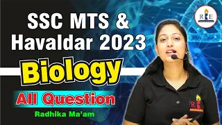 SSC MTS 2023 All Biology Questions Asked in Exam| General Science by Radhika Mam