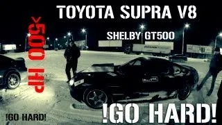 !GO HARD! | EVIL SUPRA DRIFT 600 hp V8 Toyota Supra - 5.2 Shelby GT500 Supercharged
