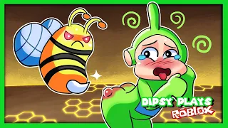 🌈 ESCAPE SCARY BEE SWARN [FIRST PERSON OBBY] | Dipsy Plays Roblox Bee Swarn Escape Obby