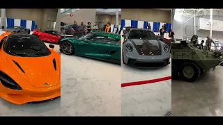 Boston New England International Auto Show 2024 Porsche McLaren Koenigsegg Insta360 X4 8K 360 camera