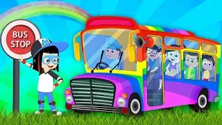 Bánh xe trên xe buýt | vần điệu cho trẻ em | Baby Songs | Wheels On the Bus