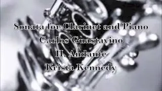 Guastavino Sonata for Clarinet and Piano, II. Andante