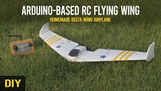 How to make an Arduino Flying Wing RC Plane from scratch | DIY Sweptback Wing