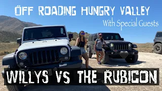 Willys vs Rubicon | Off roading Hungry Valley Trails