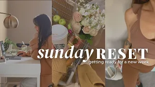 sunday reset | grocery shopping, cleaning, meal planning, self care (how i prepare for a new week)