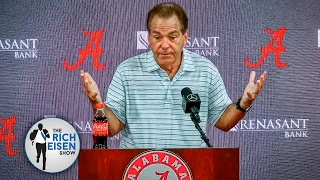 Nick Saban Channeled His Inner Belichick for This Press Conference Question | The Rich Eisen Show