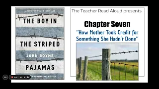 The Boy in the Striped Pajamas Chapter 7: How Mother Took Credit for Something That She Hadn't Done