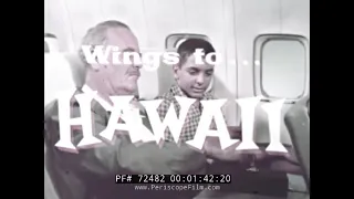 PAN AM AIRLINES WINGS TO HAWAII TRAVELOGUE  HONOLULU 72482