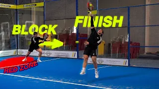 Be AWARE of the RED ZONE in padel ! Transition forward and win the point with Jose Luis Lara