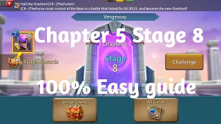 Lords mobile Vergeway Chapter 5 Stage 8 easiest guide