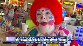 Miss Kitty retiring as White Marsh Mall clown