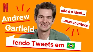 Andrew Garfield lê tweets em português | Netflix Brasil