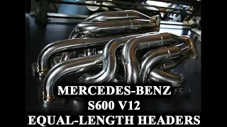 Mercedes-Benz V12 S600 with Equal-Length Headers F1 exhaust Straight pipes