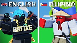 Speaking FILIPINO Language ONLY in Roblox Bedwars..