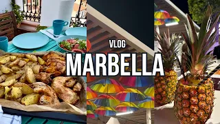 صينية الدجاج والبطاطس مشويين في الفرن🍗😋دويرة في المعرض السنوي Marbella 🇪🇸