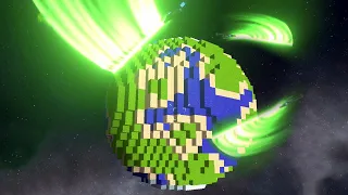 WHAT'S INSIDE A PLANET MADE OF CUBES? ► Solar Smash #7