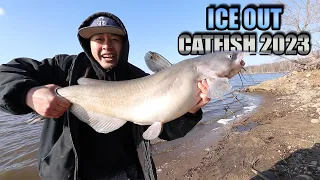 Ice Out Catfish 2023 | First Open Water Channel Catfish of the Year