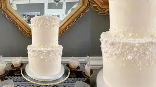 The EASIEST way to make a Cascading Pearl Cake! | Simply Beautiful Cake | Cake Decorating Tutorial