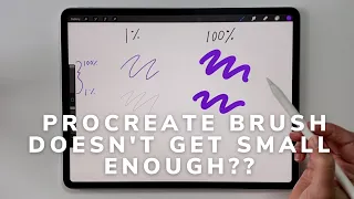 SOLVED: My Procreate brush doesn't get small (or big) enough