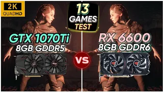 GTX 1070 Ti vs RX 6600 | 13 Games Tested | Which Is Powerful ?