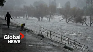 California floods: Atmospheric rivers bring heavy rainfall, hurricane-force winds